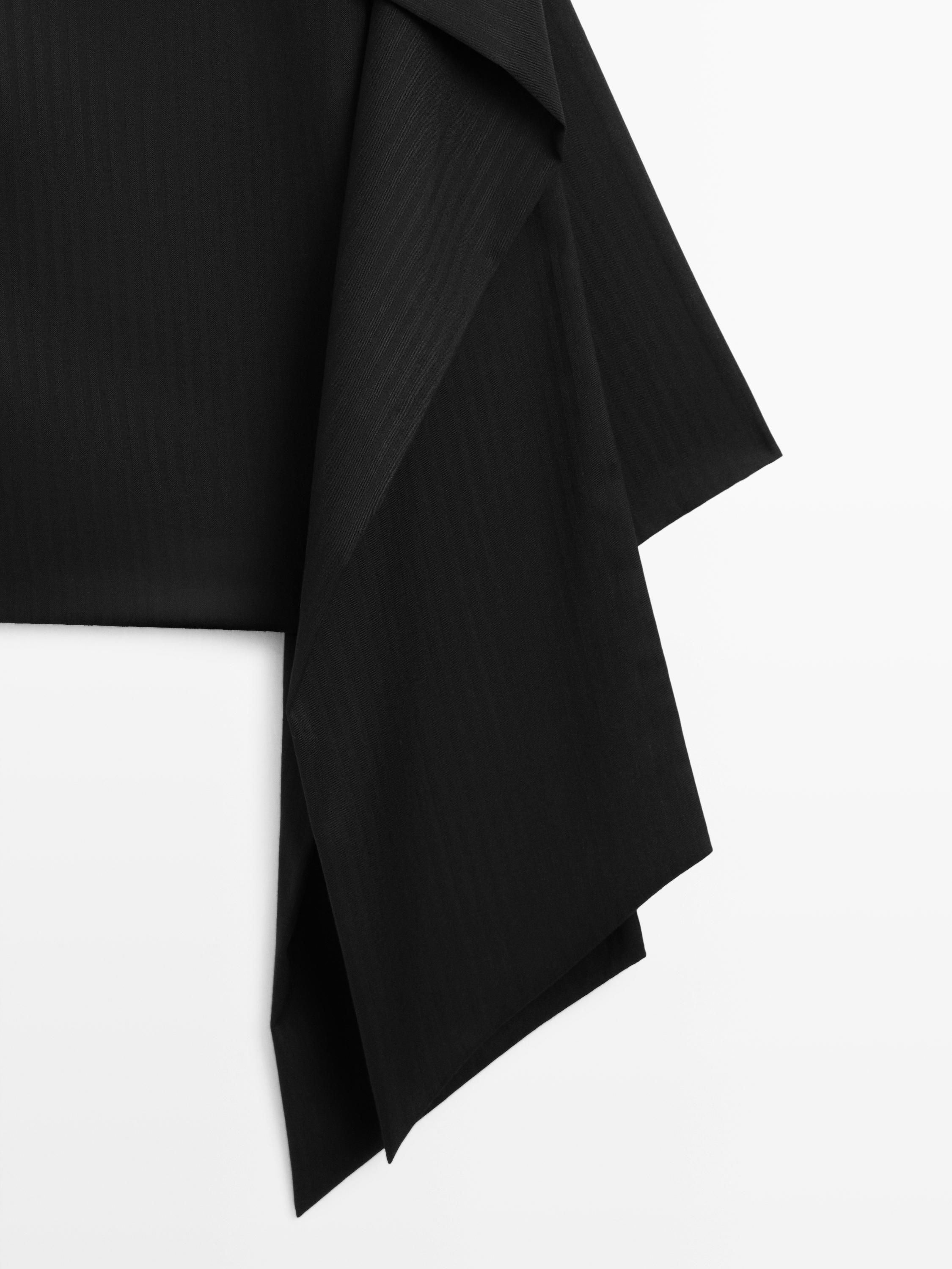 Striped blouse with cape detail - STUDIO